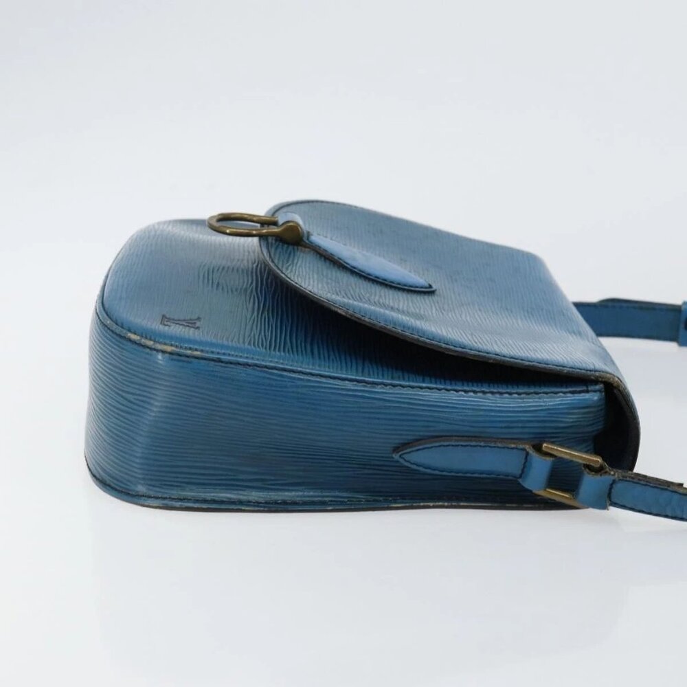 LOUIS VUITTON Epi Saint Cloud GM Shoulder Bag Toledo Blue M52195 LV Auth 142604 - Picture 6 of 16